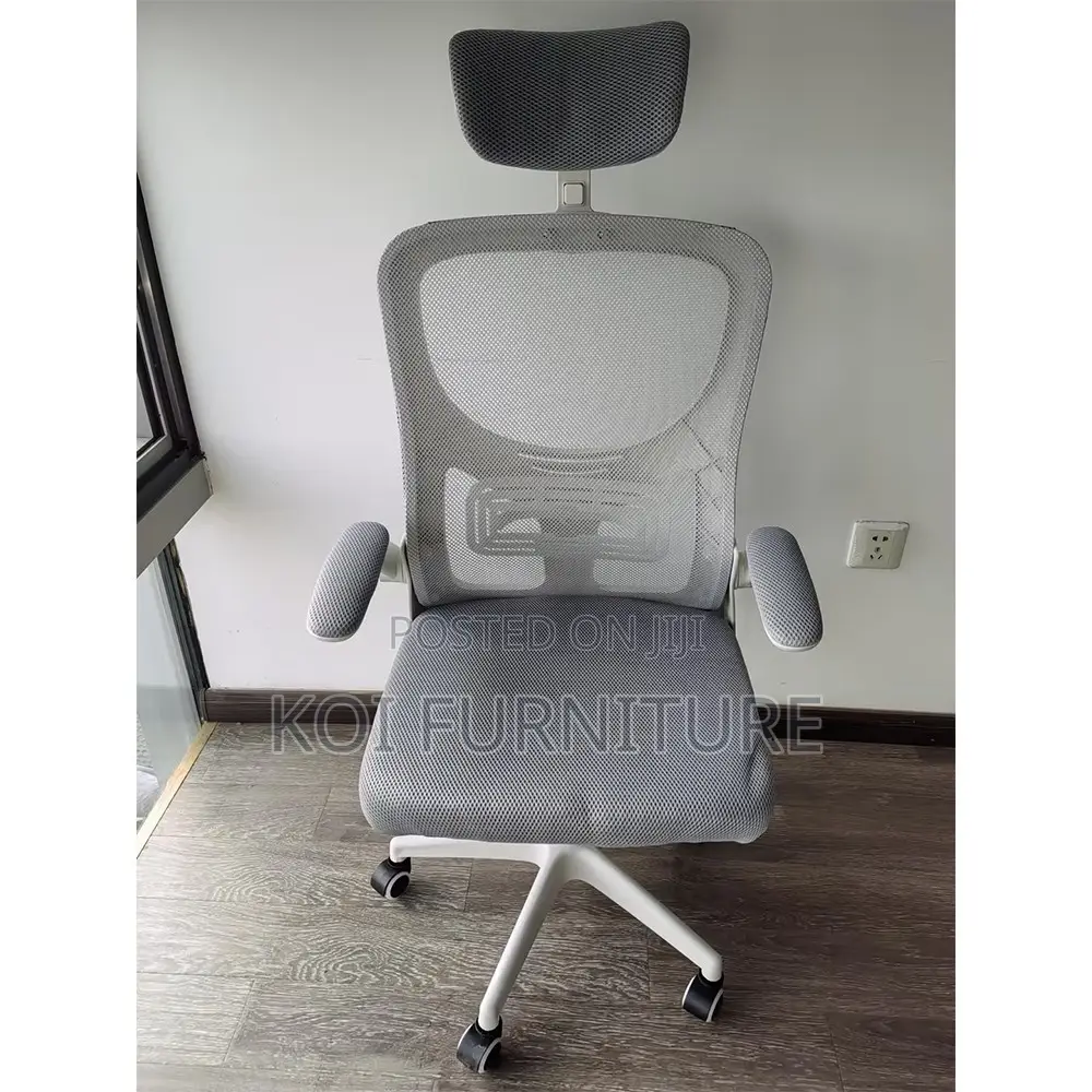 Office Chairs; Orthopedic High Backrest Seat With Fabric Headrest