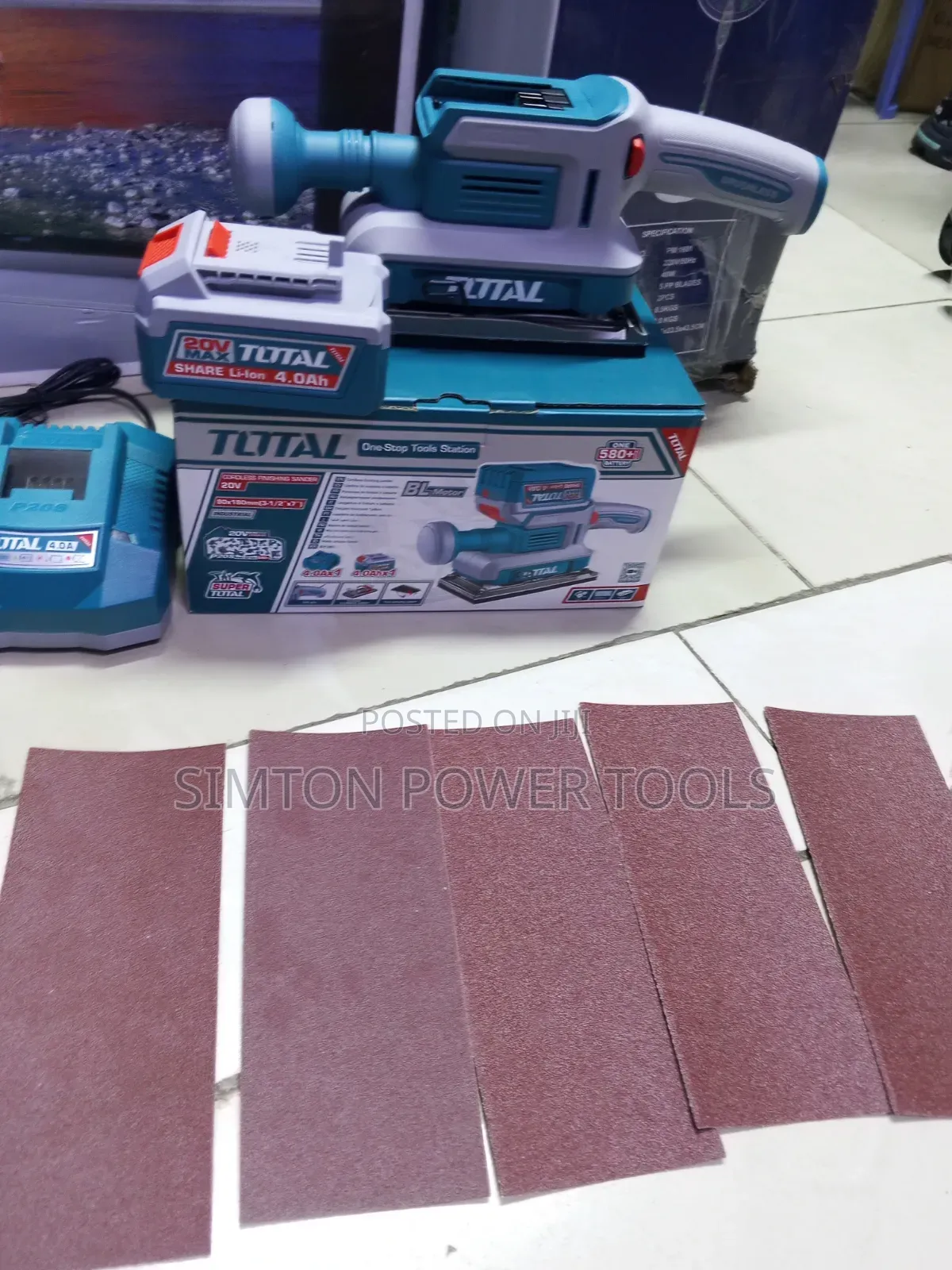 20v Cordless Total Finishing Sander