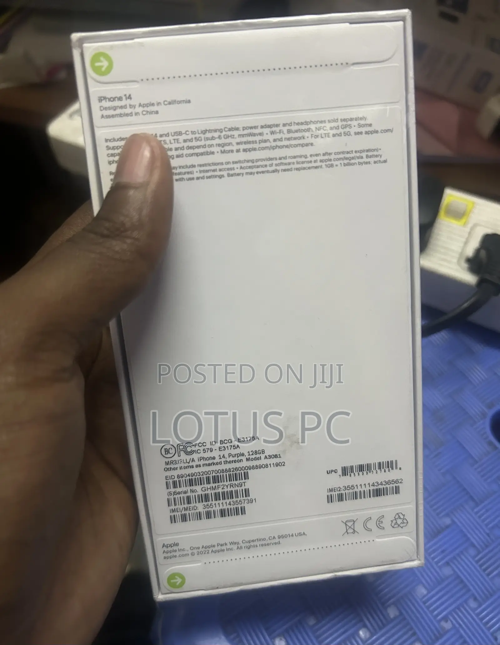 New Apple iPhone 14 128 GB Purple