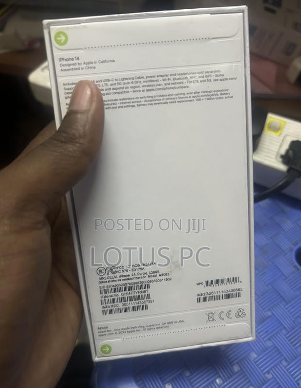New Apple iPhone 14 128 GB Purple - thumbnail 2