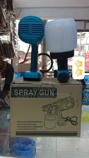 Blue and White Spray Gun
