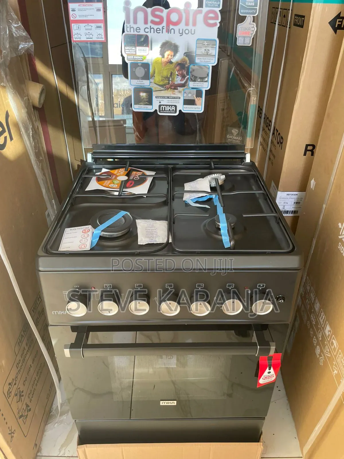 Mika Standing Cooker 3g1e With Electric Oven