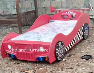 Mc Queen Race Car Bed for Children With Lights