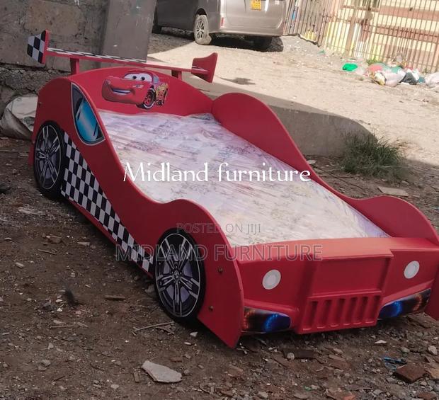 Mc Queen Race Car Bed for Children With Lights - thumbnail 2