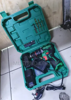 Cordless Drill With 2 Batteries and Charger