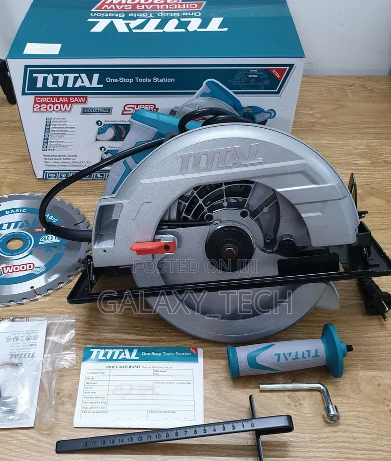 9" Total Circular Saw 2200w(With Free 9" Blade)