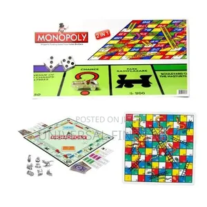 2 Types of Games Combination Monopoly Snakes and Ladders