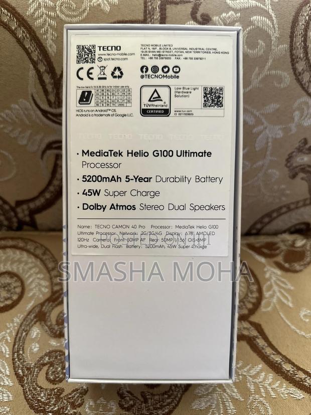 New Tecno Camon 40 Pro 4G 256 GB Gray - thumbnail 2