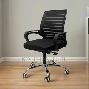 Office Chairs; Ergonomic Strong Swivel Seat With Armrests
