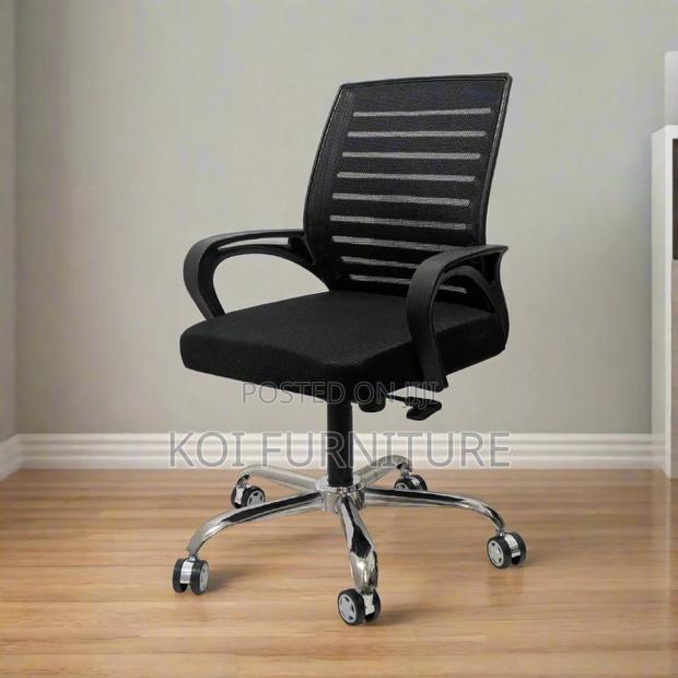 Office Chairs; Ergonomic Strong Swivel Seat With Armrests