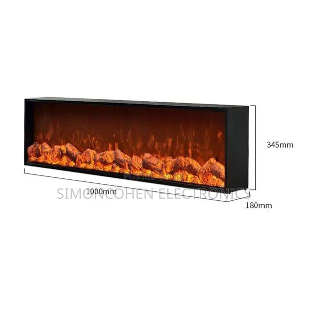Sh-89 Big Size 100cm Led Fireplace Display Now Available in Black - thumbnail 3