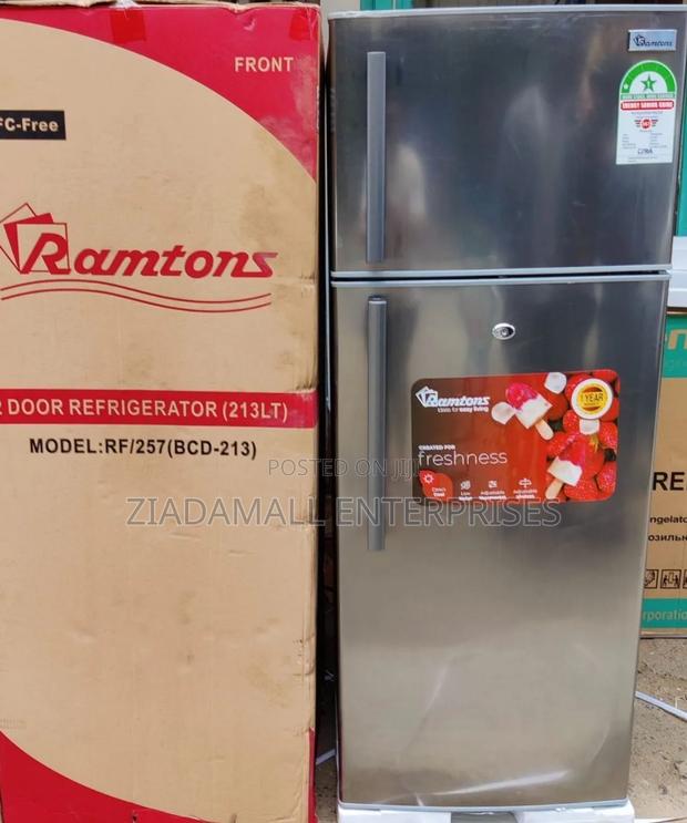 *Ramtons Double Door Fridge 213litres