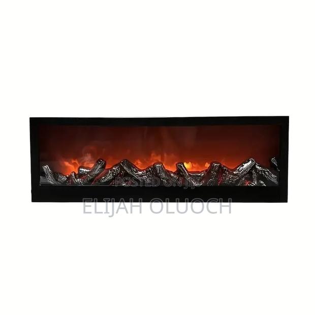 Big Size 100cm Led Fireplace Display Now Available in Black Colour - thumbnail 3