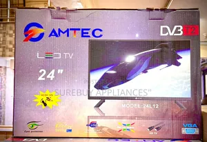 Amtec 24” Hd Digital Tv Led Screen Free-to-Air Decoder Compact Tv