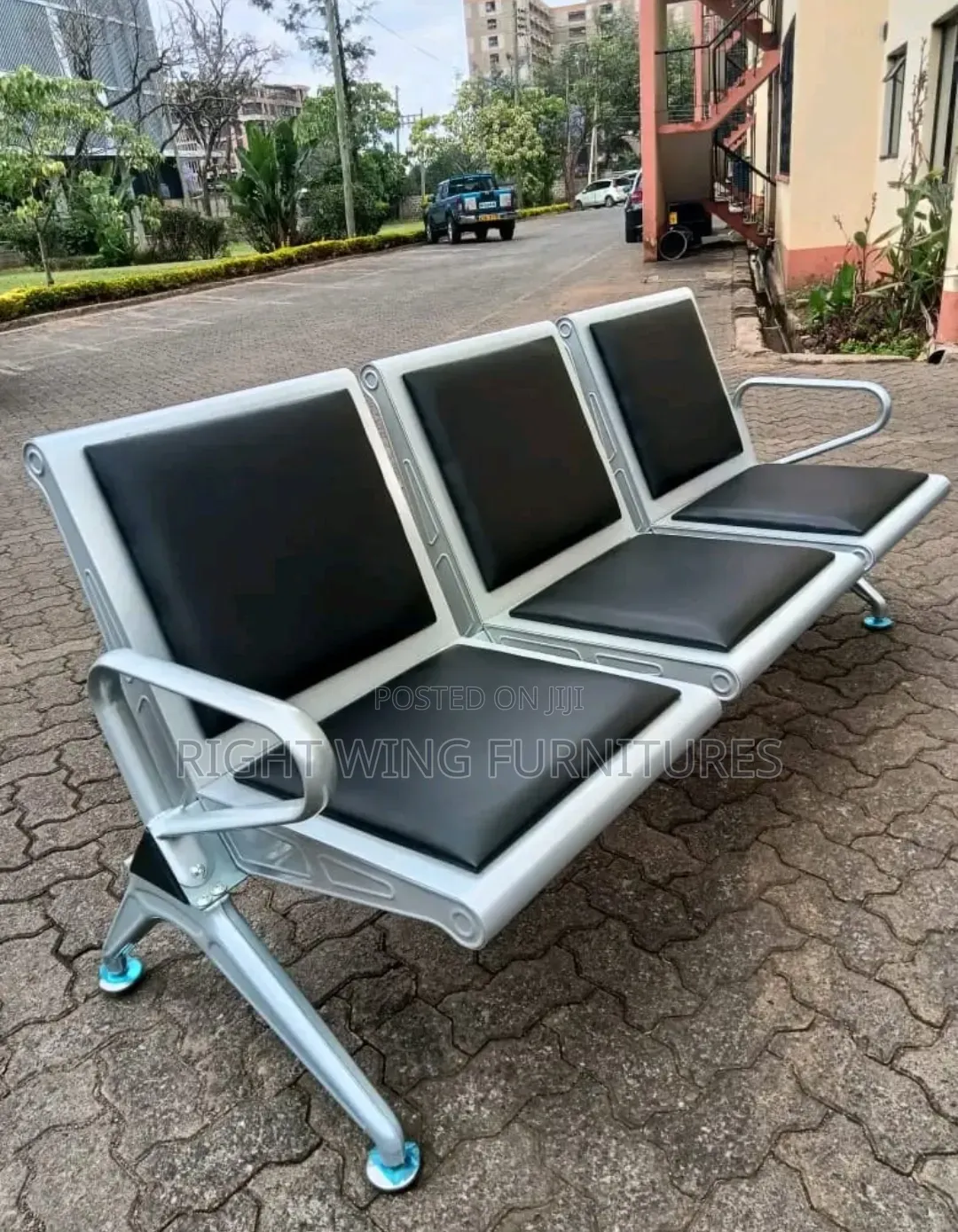 Office Furniture :Three Seater Heavy Duty Office Chair