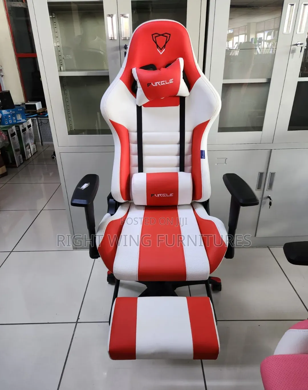 Brand New Leather Office Chair With Footrest