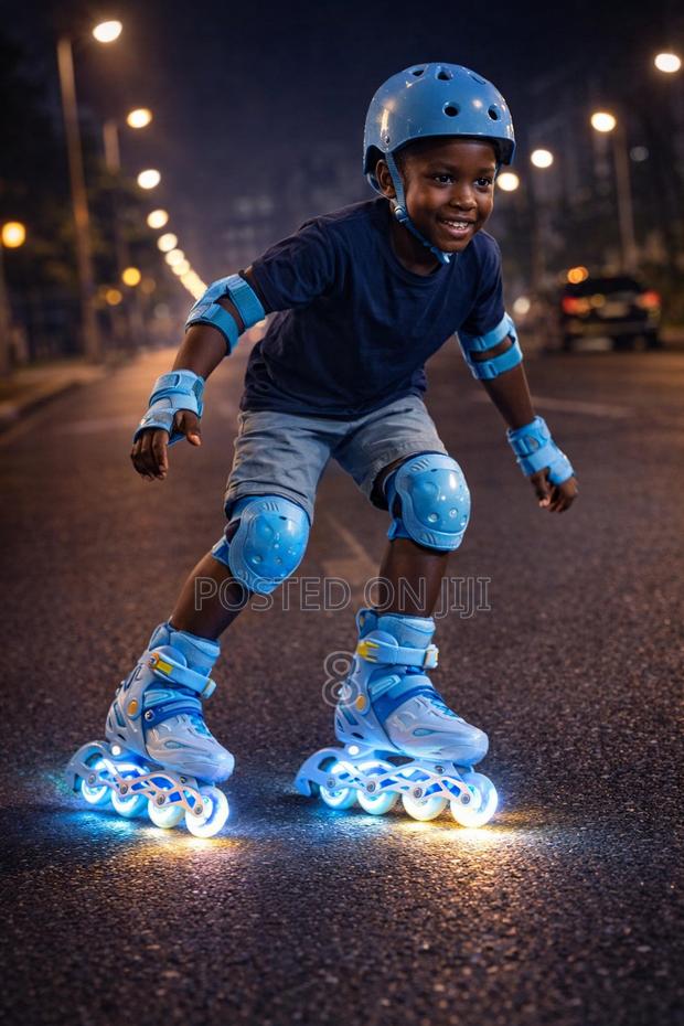 Durable Children Skates With Helmet and Bag