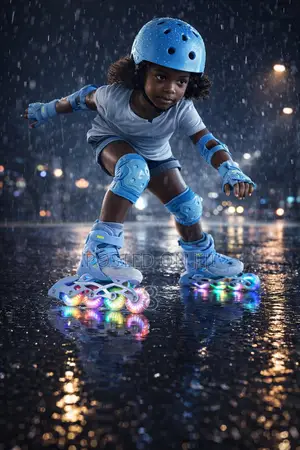 Kids Roller Shoes Adjustable With Helmet Included