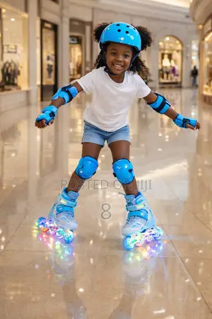 Blue Roller Skates for Kids High Quality