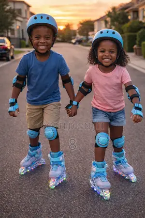 Strong Kids Roller Skates With Led Light Wheels