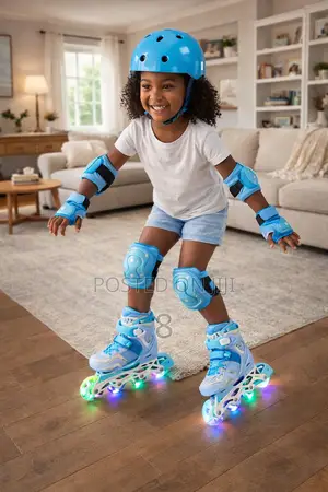Kids Outdoor Skates With Knee and Elbow Pads