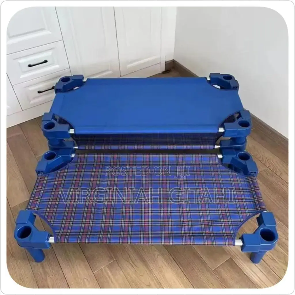 Stackable Kindergarten Special Plastic Canvas Bed
