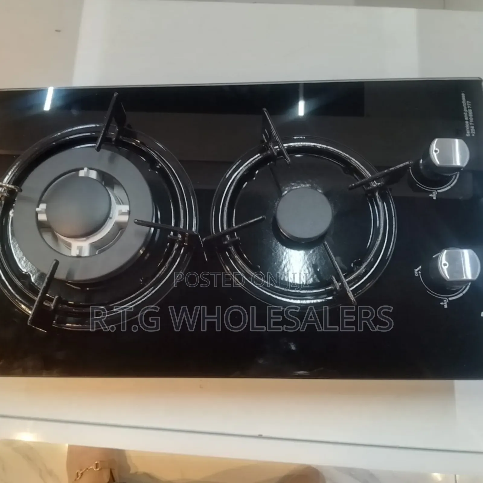 Bolesi 2 Burner Tempered Glass Inbuilt Hob