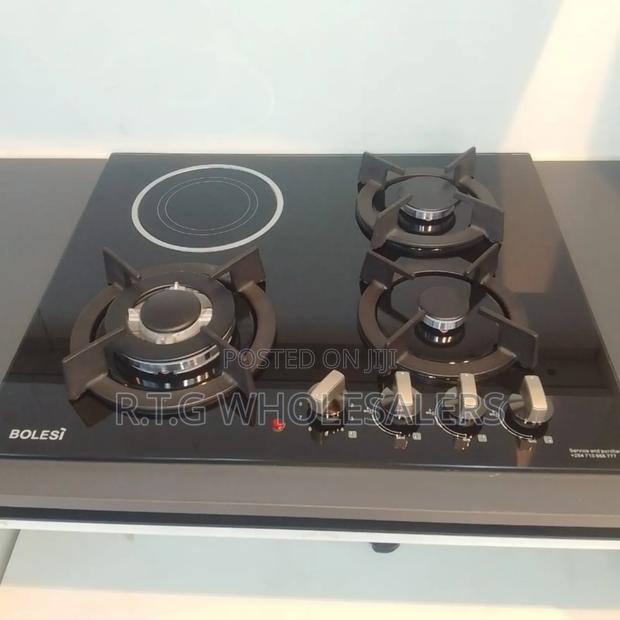 Bolesi 3+1 Burner Tempered Glass Inbuilt Hob
