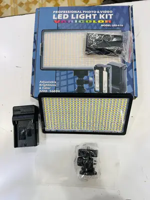 Led Light Kit + Stand for Photography and Videography 416 – Brightness