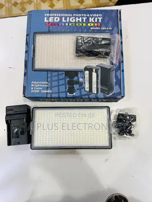 Led Light Kit + Stand for Photography and Videography 416 – Studio