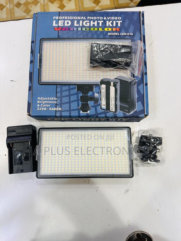 Led Light Kit + Stand for Photography and Videography 416 – Studio - thumbnail 2