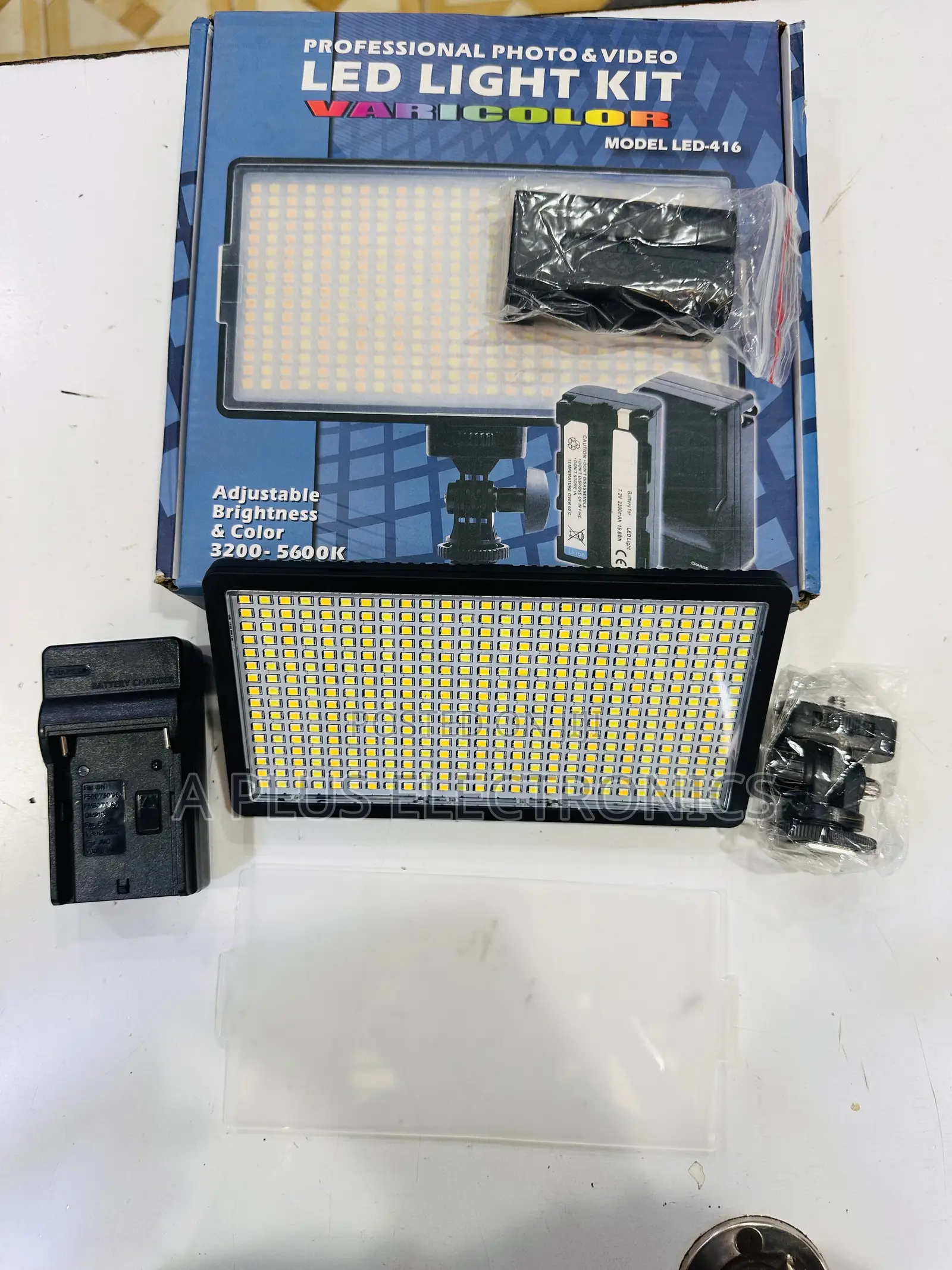 Led Light Kit + Stand for Photography and Videography 416 – Studio