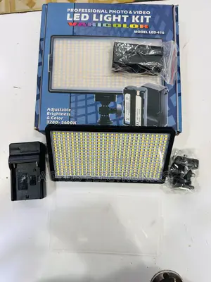 Led Light Kit + Stand for Photography and Videography 416 – Studio