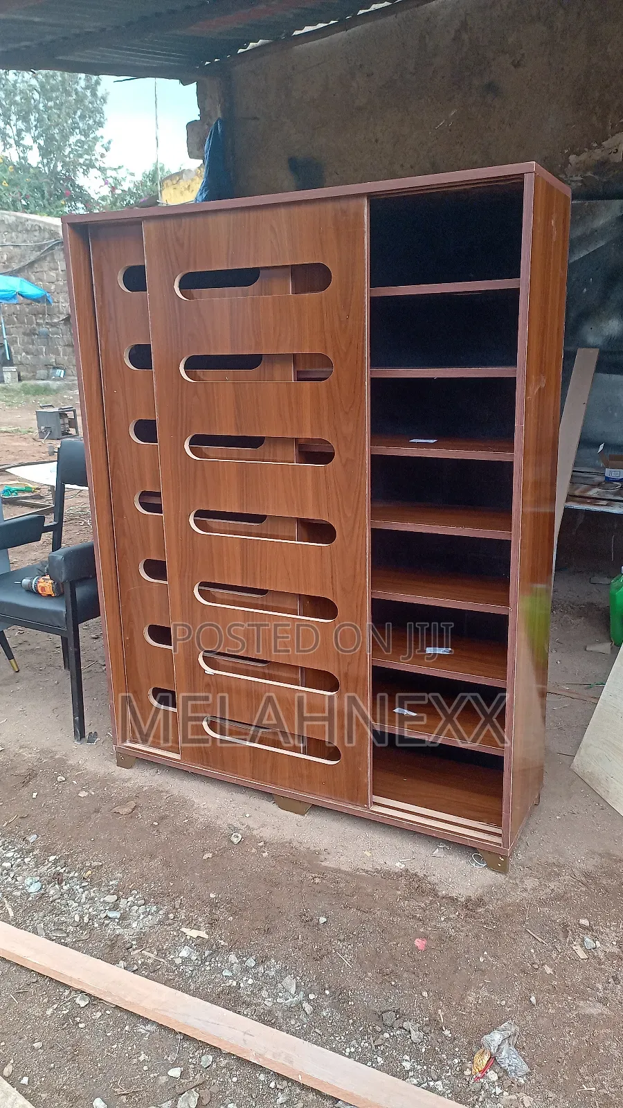 Dark Walnut Shoe Rack