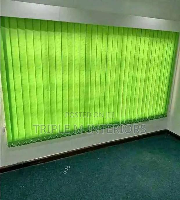 Modern PVC Slat Vertical Blinds for Interiors - main view