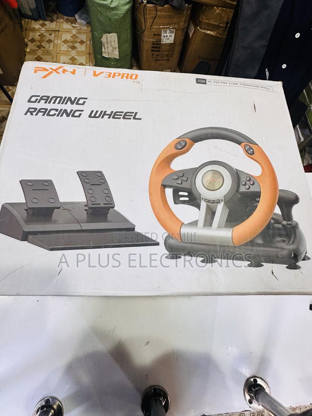 PXN V3pro Gaming Racing Wheel – Plug Play for Pc, Ps, Xbox