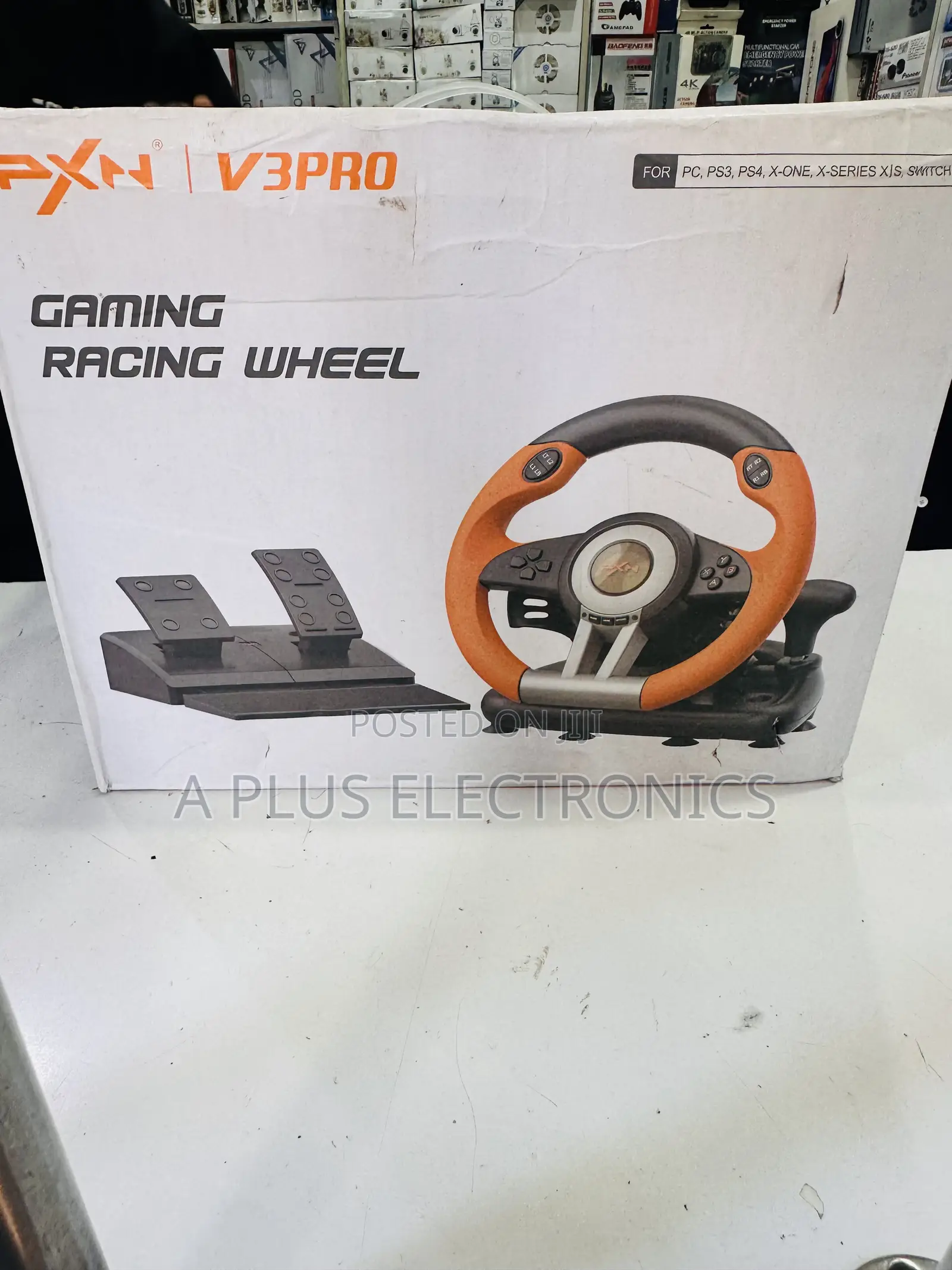 PXN V3pro Gaming Racing Wheel – Durable Build Responsive Pedals