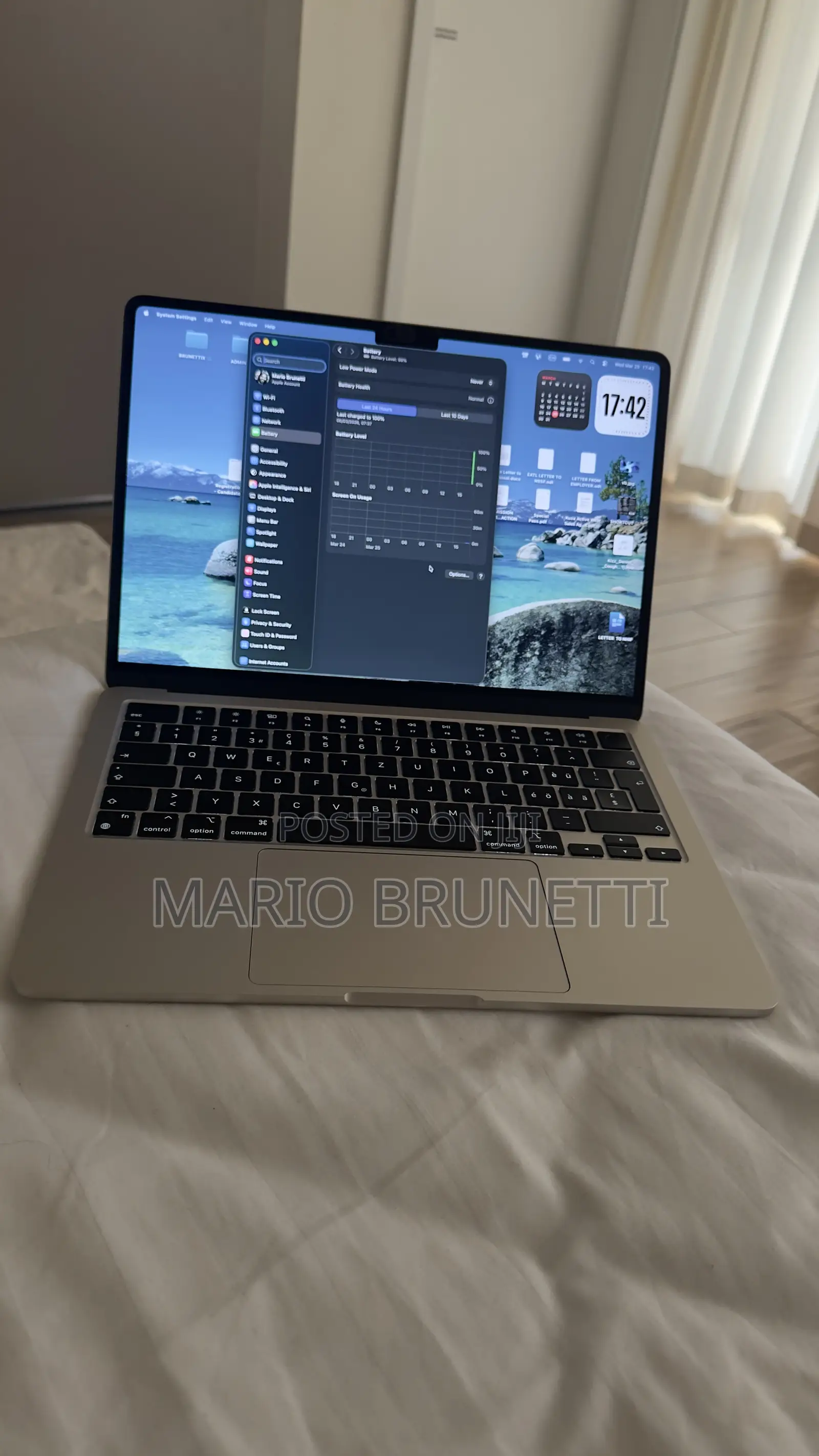 Laptop Apple MacBook Air 2022 M2 16GB Intel Core M2 SSD 256GB