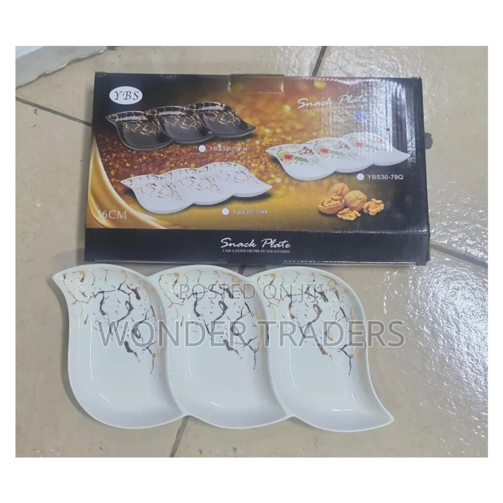 Platter/3 in 1 Ceramic Very Beautiful Platter Snacks ,Nuts