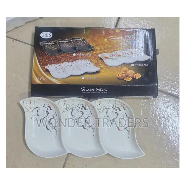 Platter/3 in 1 Ceramic Very Beautiful Platter Snacks ,Nuts