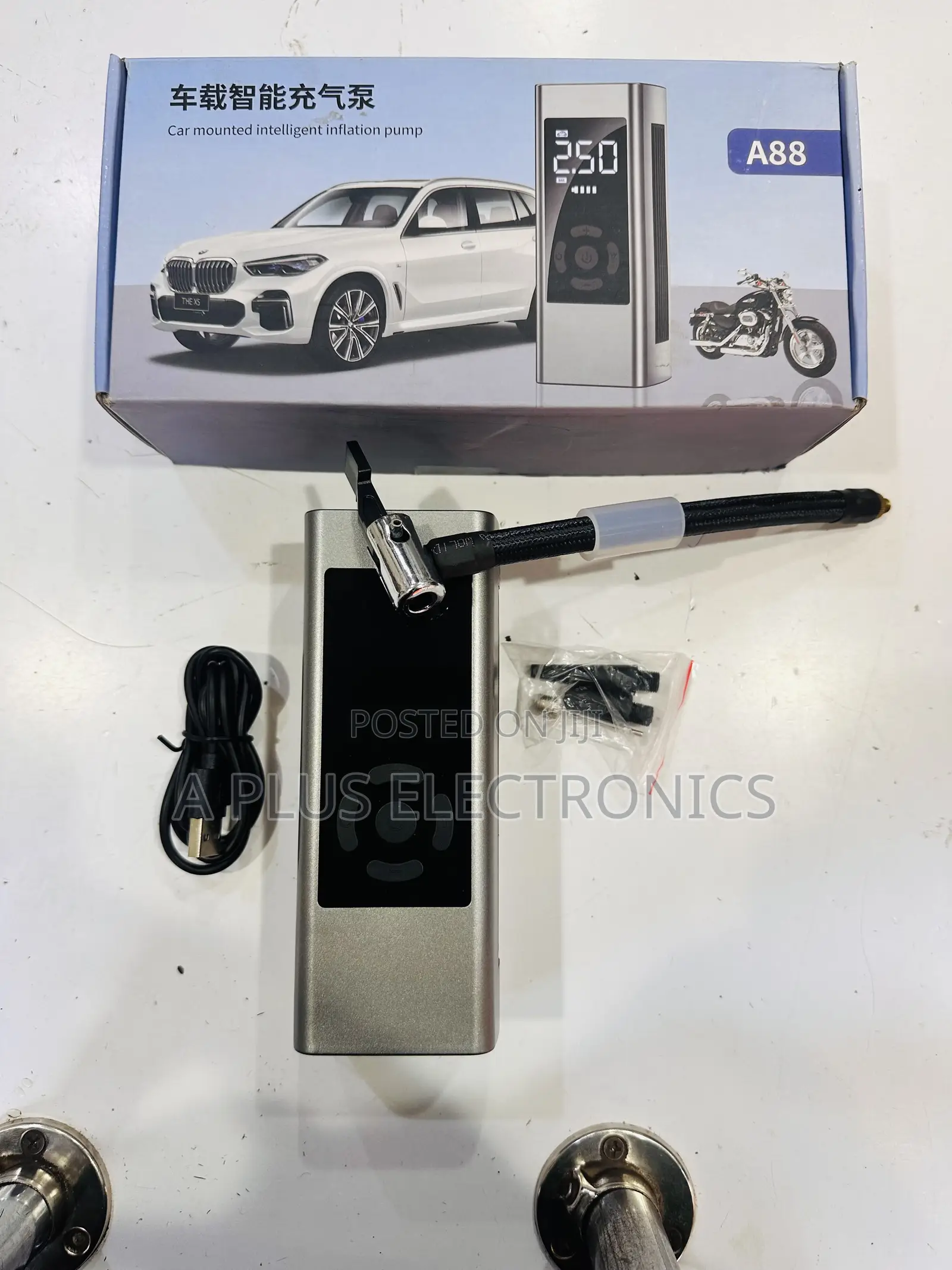 A88 Digital Tyre Inflator – Lightweight Powerful Air Compressor