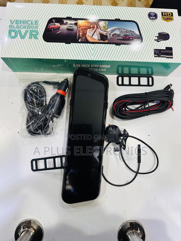 M3 Rear Mirror Dash Camera With 3 Cameras Wifi – Full Hd System