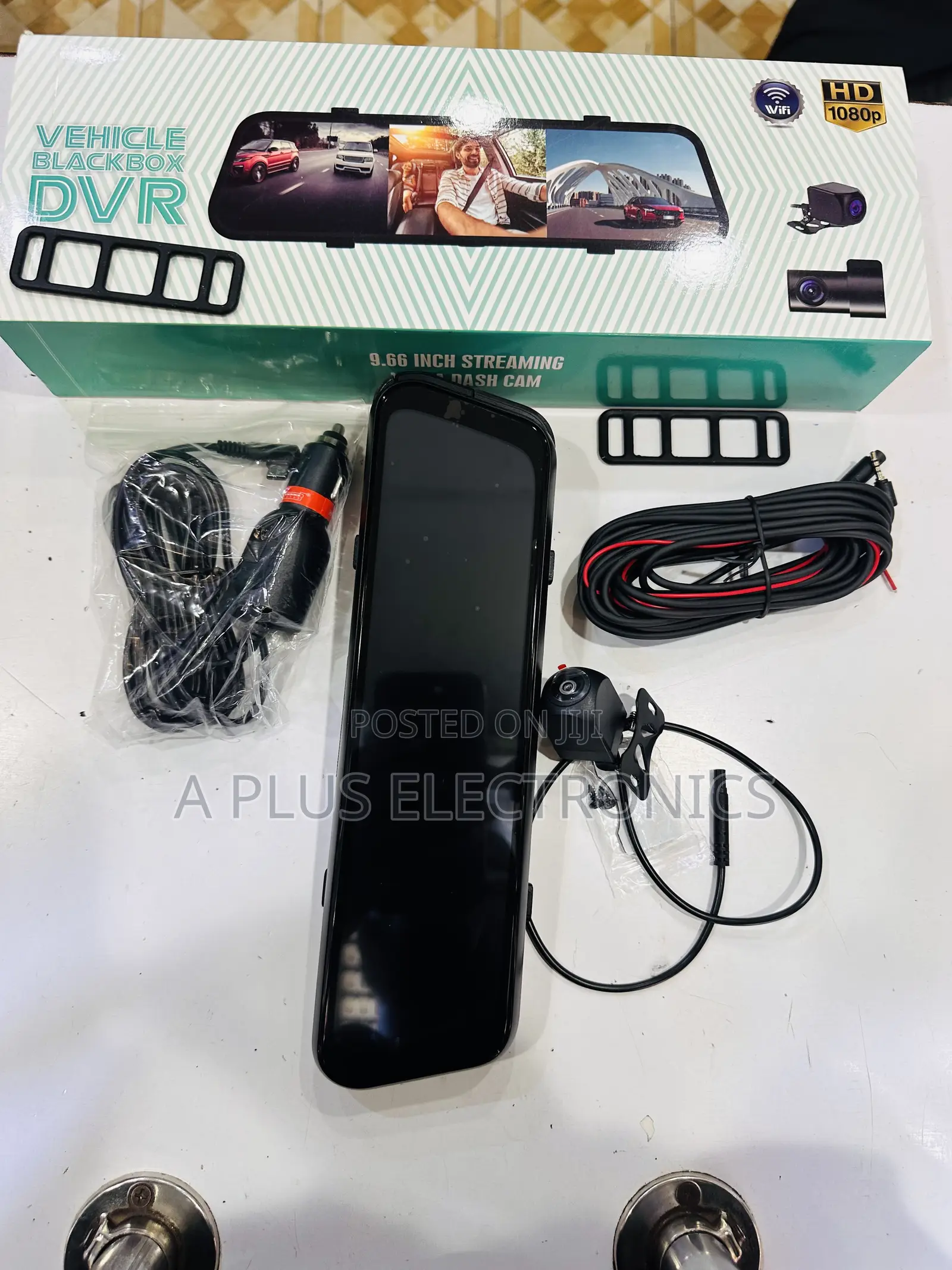 M3 Rear Mirror Dash Camera With 3 Cameras Wifi – Full Hd System