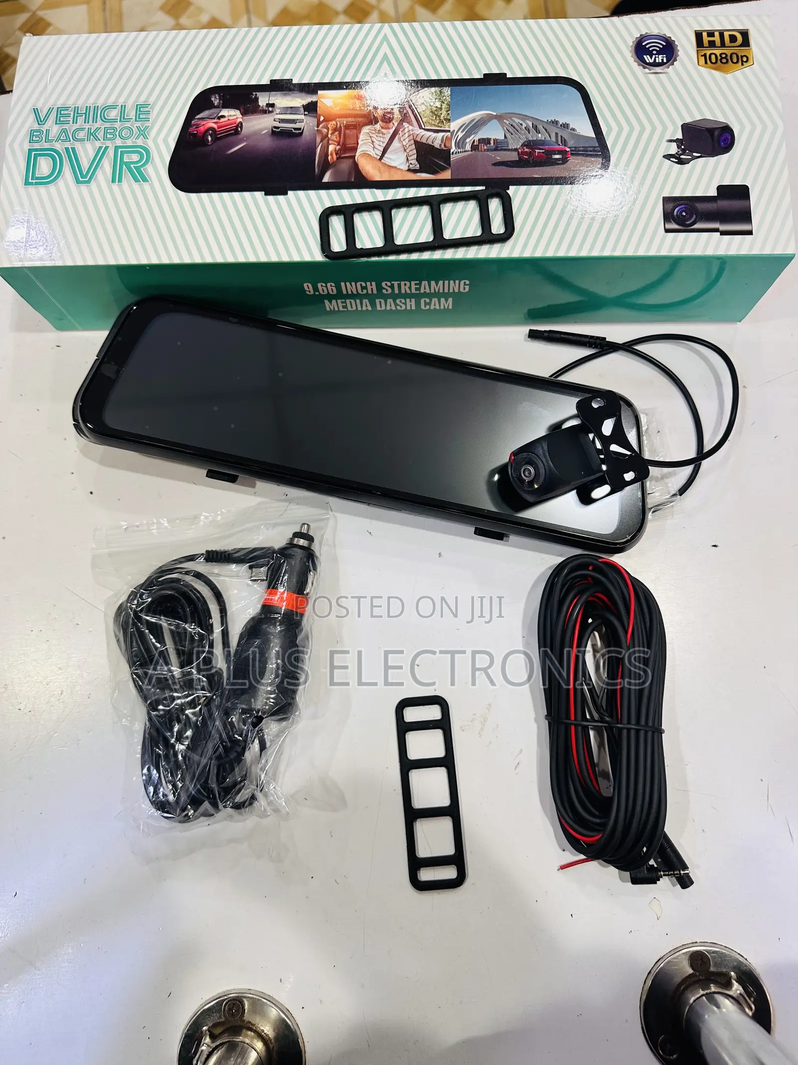 M3 Rear Mirror Dash Camera With 3 Cameras Wifi – Hd DVR System