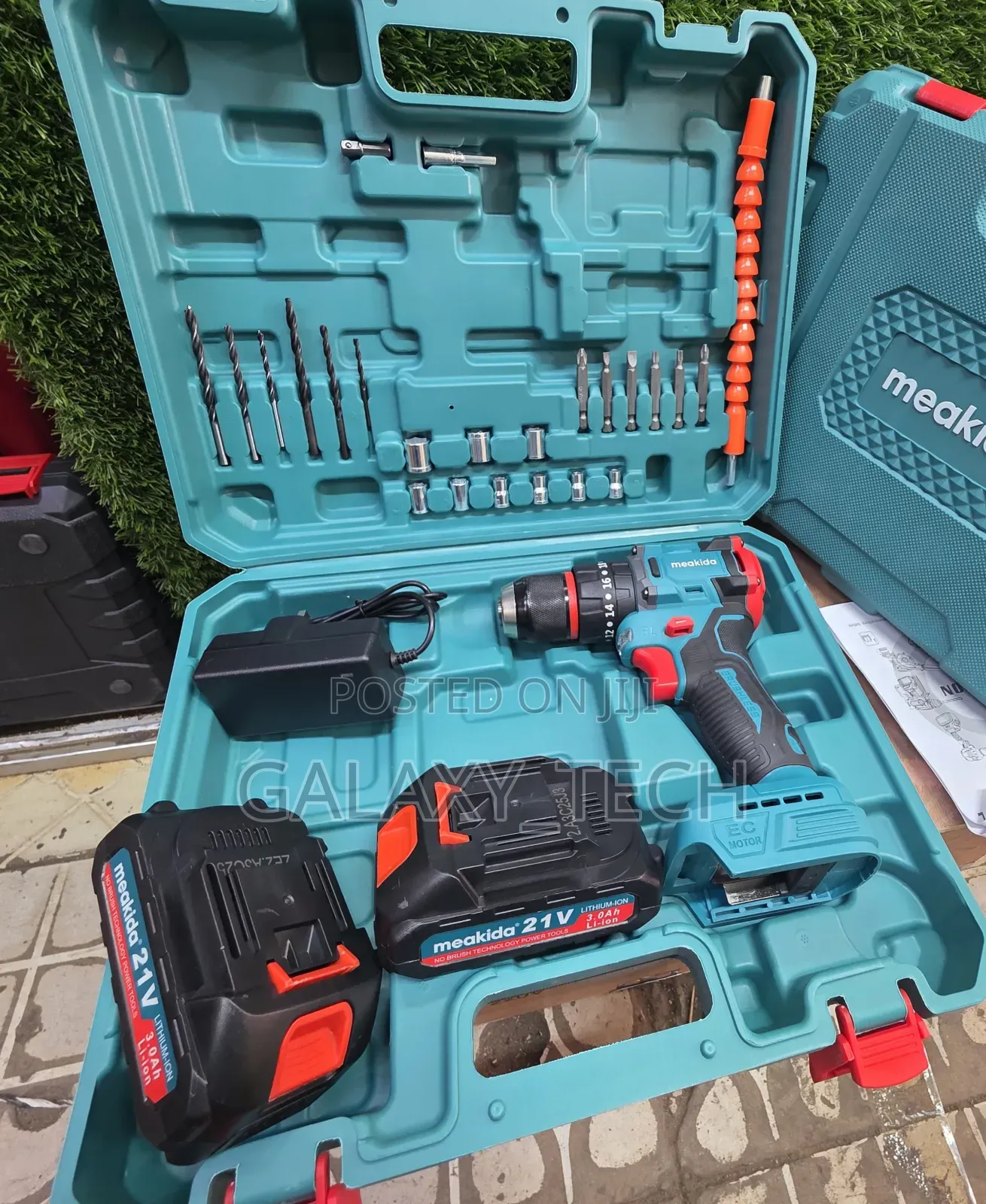 Meakida Cordless 21v Brushless Drill Tools Set