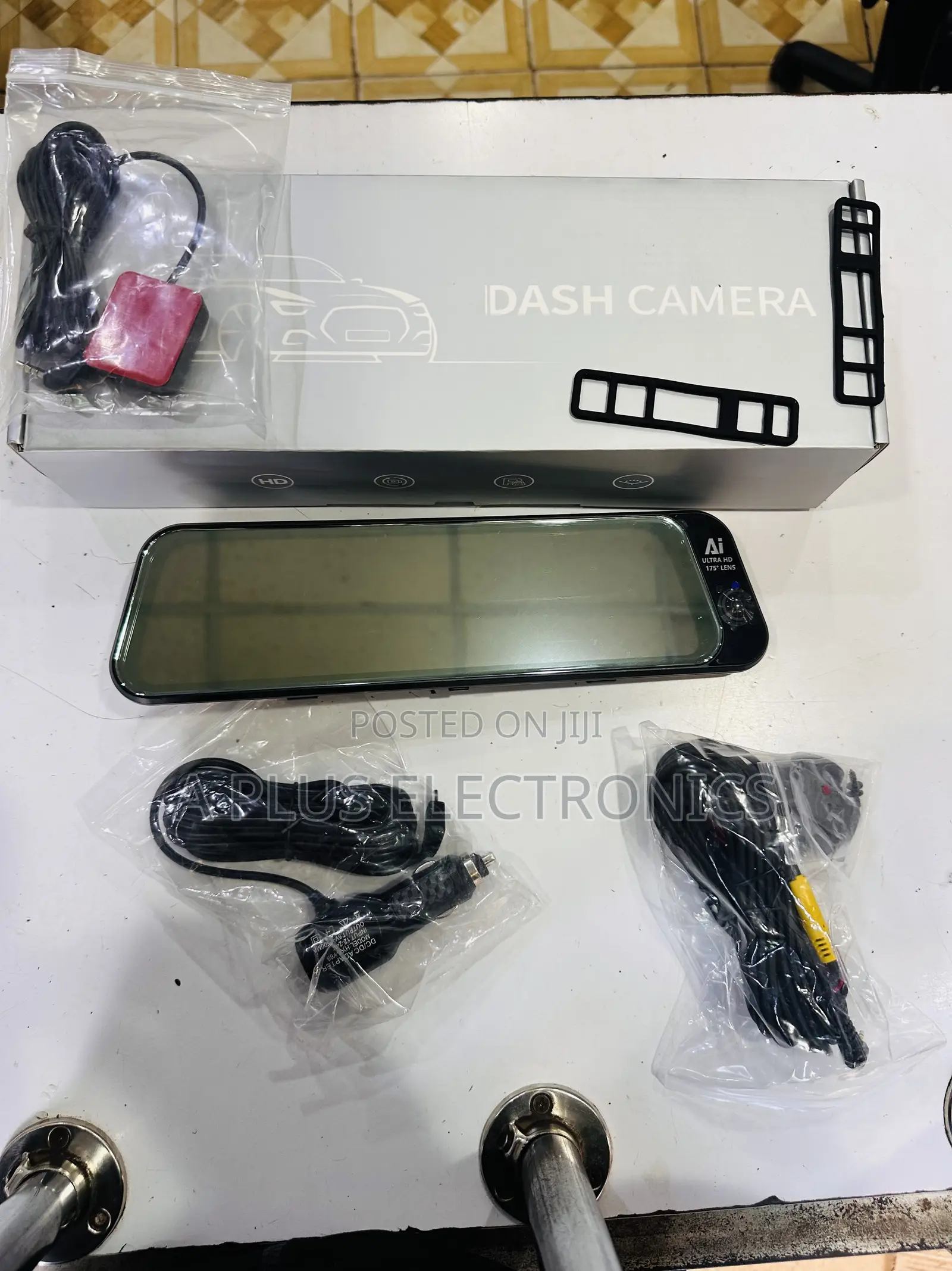 H98 9.66 Inch Full View 4g Mirror With 3 Cameras GPS –Smart Dash Cam