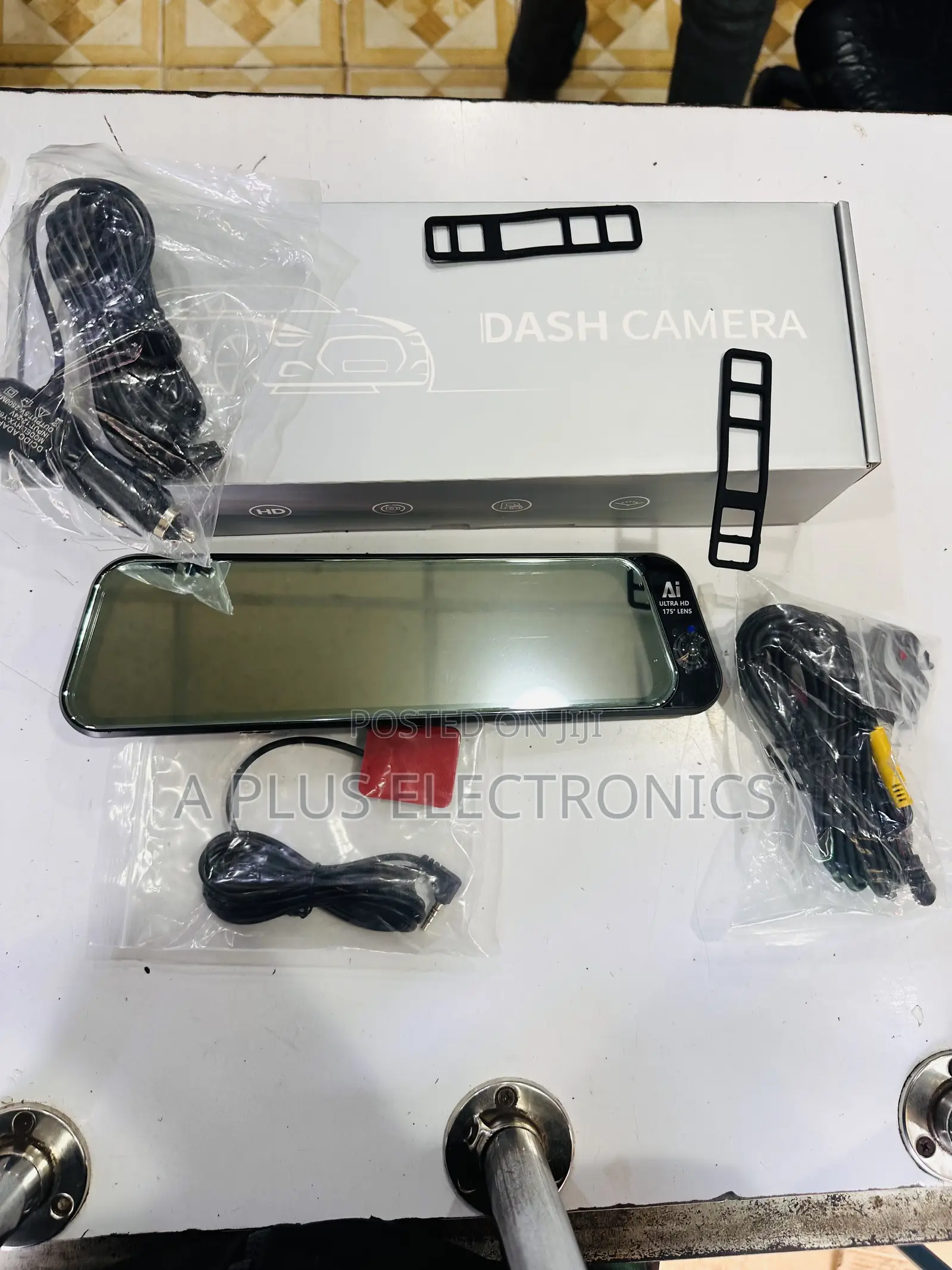 H98 9.66 Inch Dash Camera Mirror 4g With 3 Cameras GPS – Smart DVR