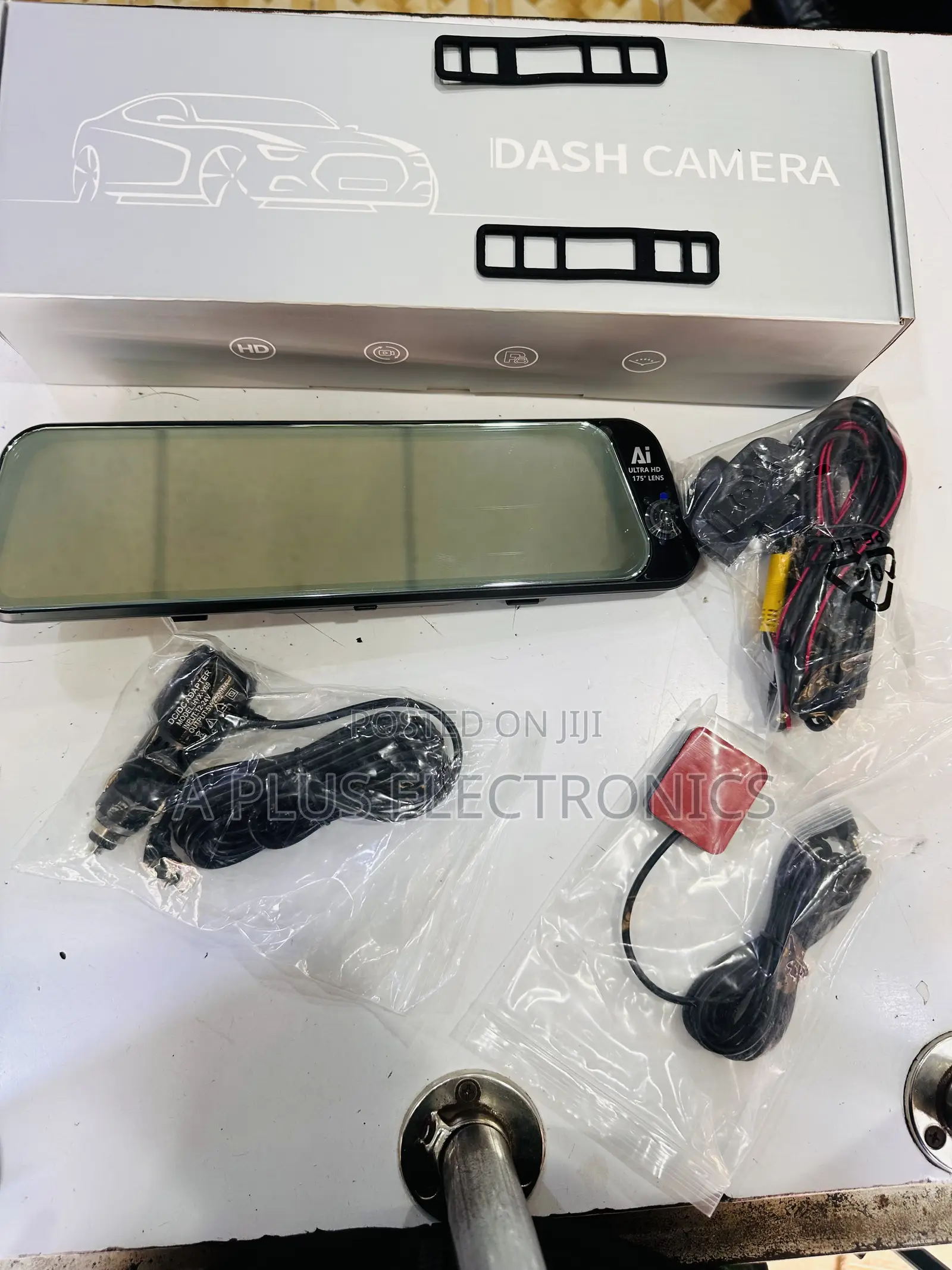 H98 9.66 Inch Dash Camera Mirror 4g With 3 Cameras GPS – Anti-Theft