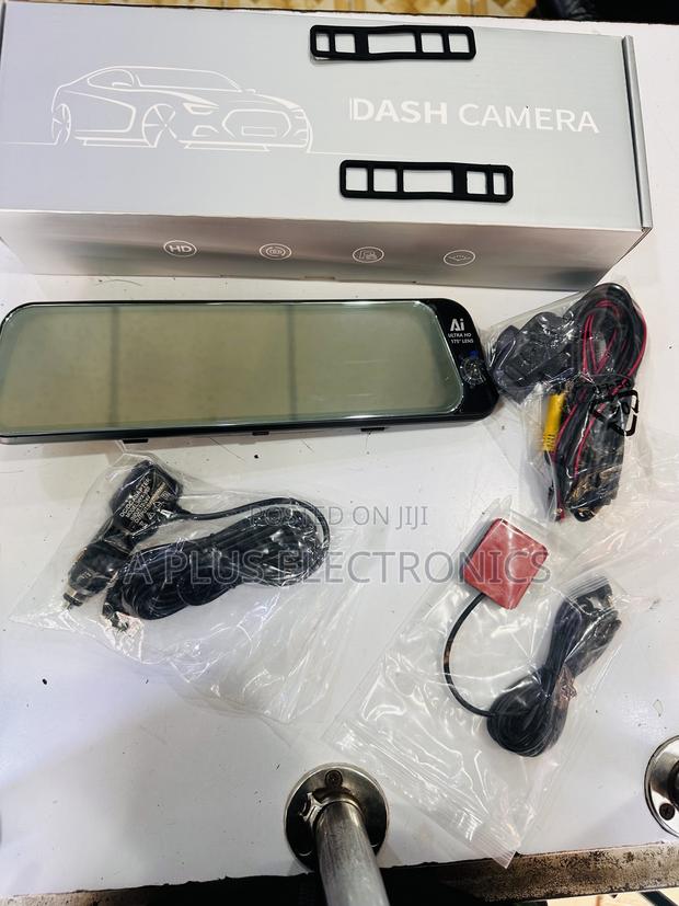 H98 9.66 Inch Dash Camera Mirror 4g With 3 Cameras GPS – Anti-Theft - thumbnail 2