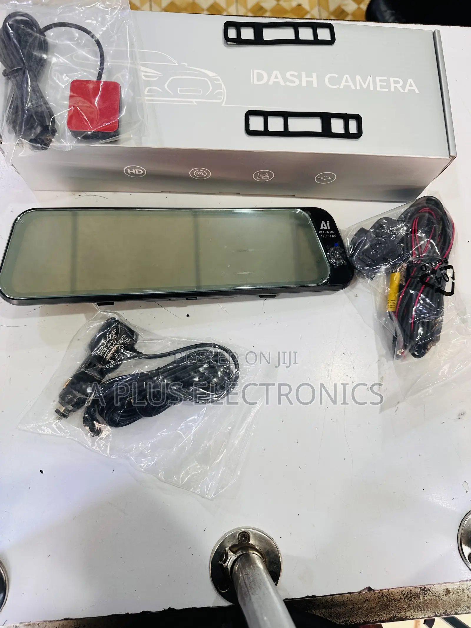 H98 9.66 Inch Dash Camera Mirror 4g With 3 Cameras GPS – Anti-Theft